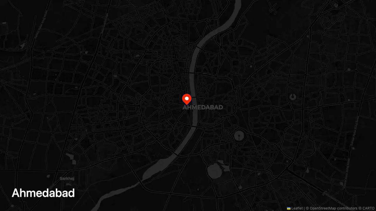Ahmedabad Upcoming Office map